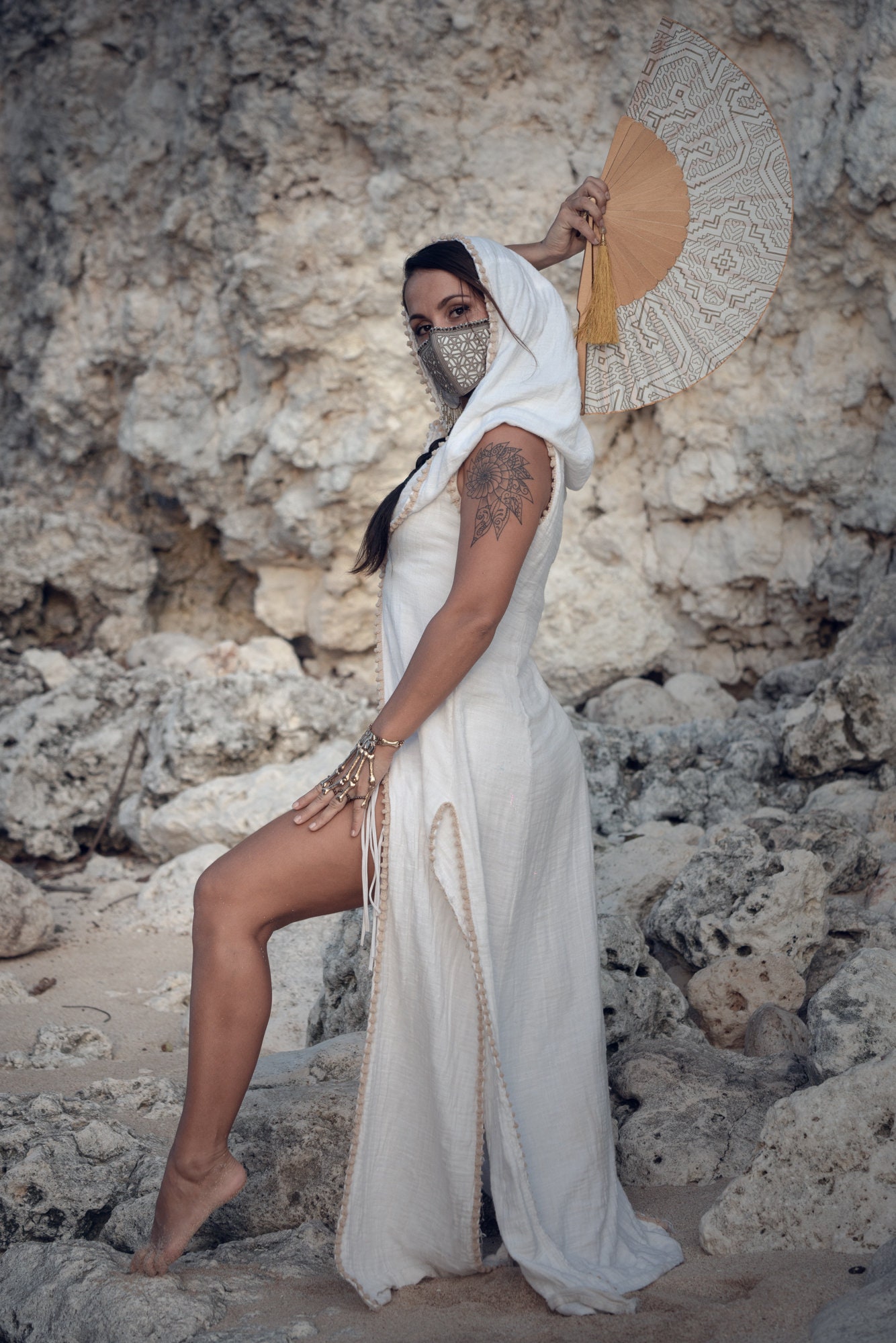 High Priestess Goddess Robe Cotton Kundalini Ceremony Etsy