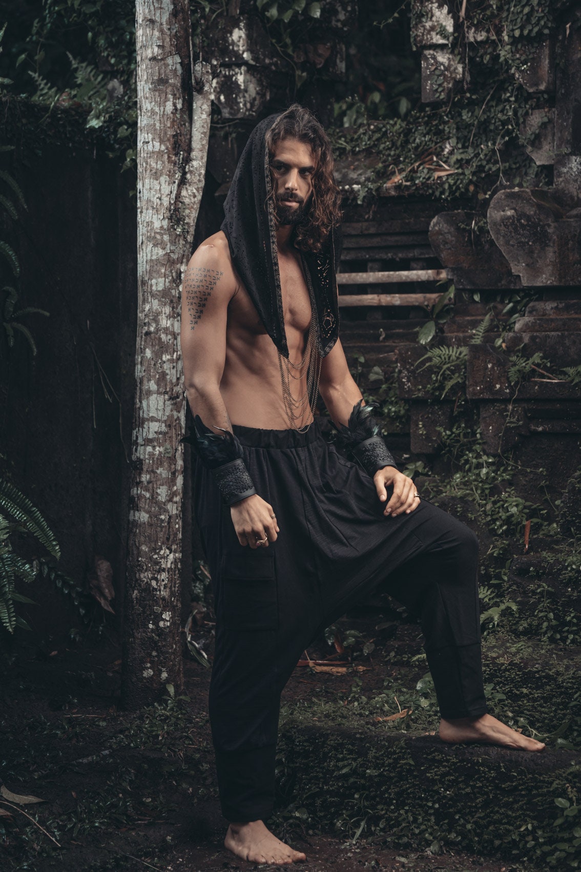 Bamboo Drop Crotch Harem Pants- Sirwal Festival Yoga Cotton Pants