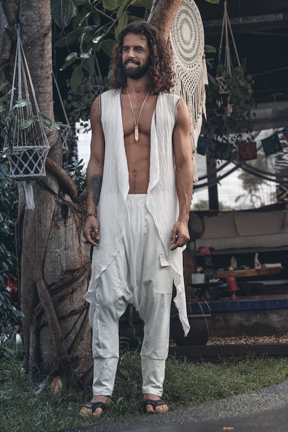 Bamboo Drop Crotch Harem Pants- Sirwal Festival Yoga Cotton Pants