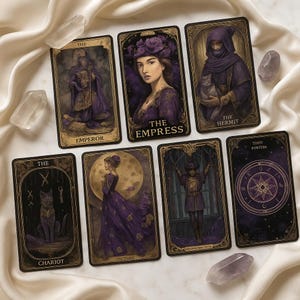 Jeu de tarots Empress – Jeu Oracle, cartes Oracle, jeu Audacity pour lectures de tarot et divination, cartes oracle, cartes de tarot, jeu de tarots