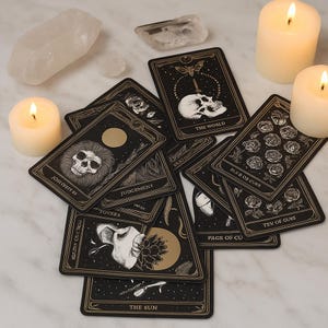 Baralho de Tarô Marigold – Baralho de Oráculo, Cartas de Oráculo, Baralho Audacity para Leituras de Tarô e Adivinhação, cartas de oráculo, cartas de tarô, baralho Audacity