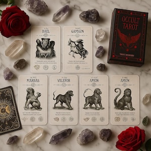 Jeu de tarot occulte - Cartes Oracle, jeu de l'audace pour les lectures de tarot et la divination, cartes oracle, cartes de tarot, jeu de l'audace, carte occulte