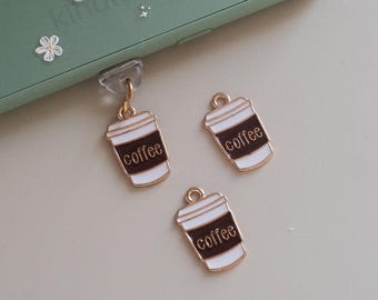 Kindle Charm Dust Plug - Cozy Fall Coffee USB-C and Lightning Plug Accessory for Phone, Kindle Paperwhite, iPad, Samsung & More, Phone Charm