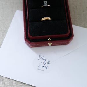 Personalisierte Hochzeitssticker mit Logo | Individuelle Aufkleber für Hochzeiten | Ideal als Gastgeschenk | Hochzeitspapeterie
