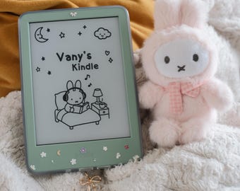 Personalized Kindle Lock Screen | Kawaii Bunny Doodle (Digital Download)