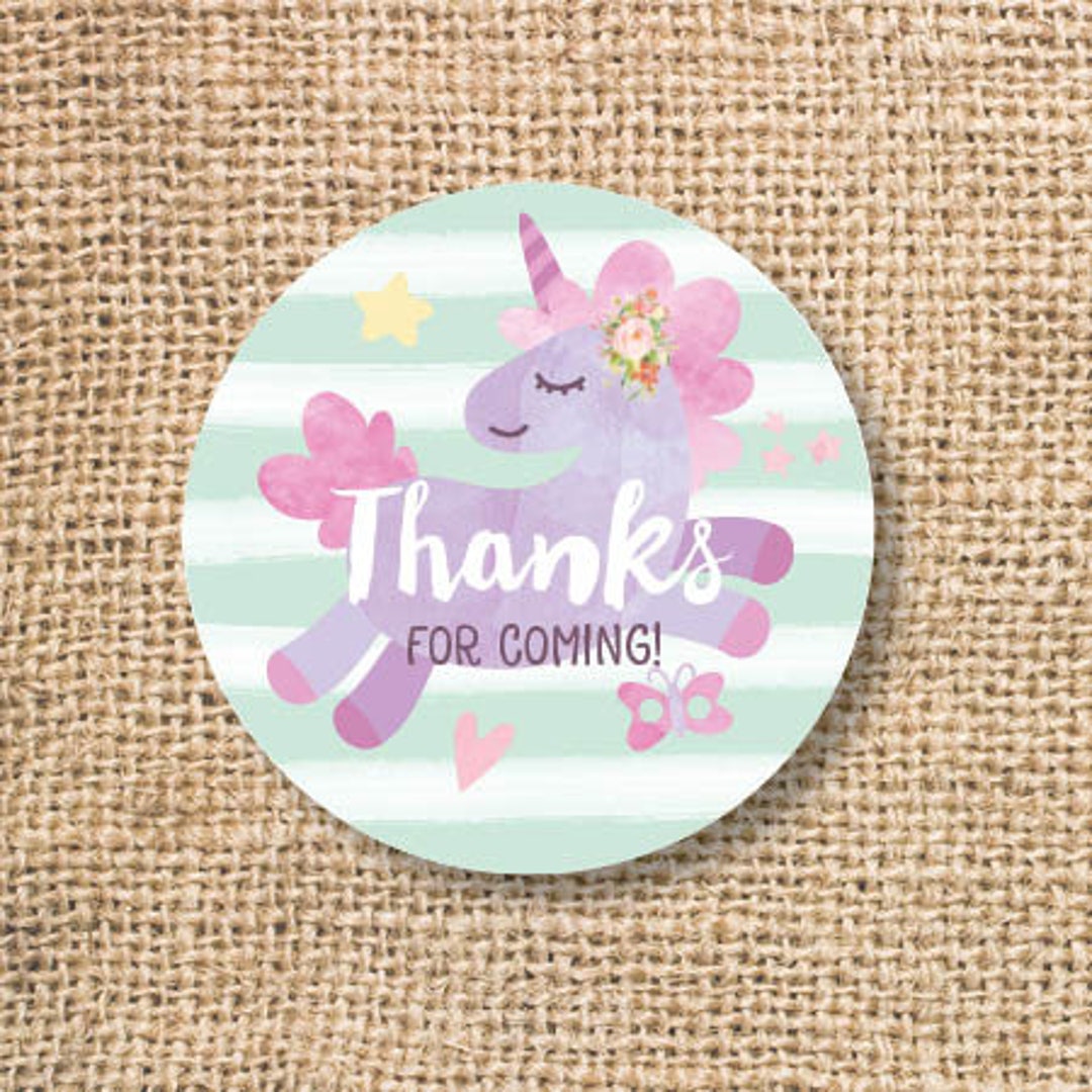 Free Printable Unicorn Princess Favor Tags