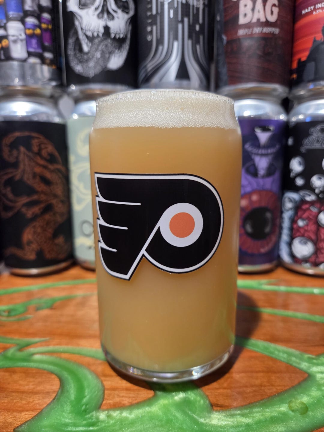 Philadelphia Flyers Logo Beer Can Glass! - Etsy