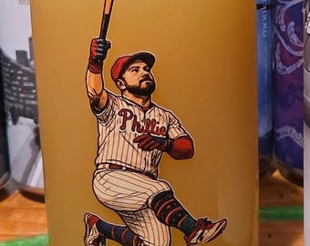 Kyle Schwarber Phillies Beer Can Glass: MLB All-Star MVP