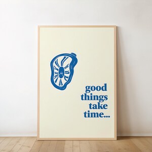 Gut Ding braucht Weile | Digital Download Poster - Retro Text-Poster, Inspire-Poster, inspirierende Poster, Text-Poster, funky Poster.