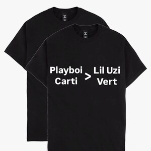 Camiseta Playboi Carti Camiseta Lil Uzi Vert Camiseta Ken Carson Camiseta Destroy Lonely Carti Mejor Uzi Mejor soy música más caos cinta rosa