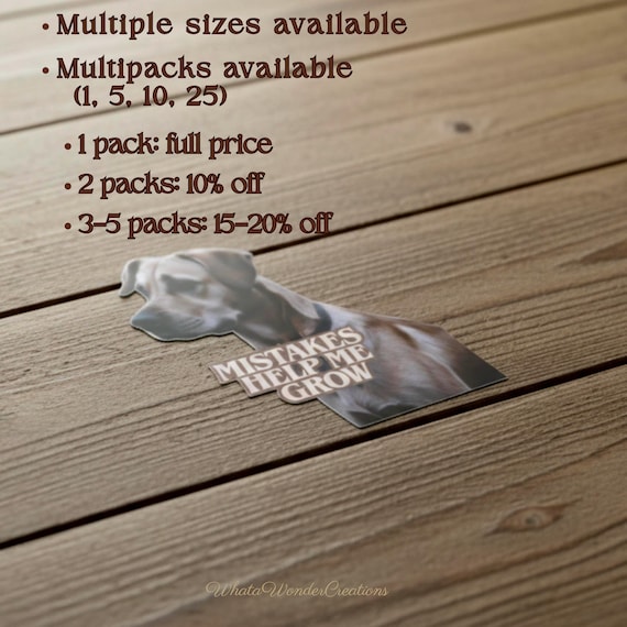 Beagle Hound Portrait Sticker Inspirational Quote Adhesive Matte Laminate Decal Die-Cut Stick-on