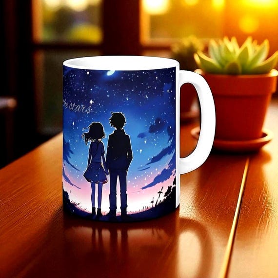 Anime Celestial Mug Romantic Couple Anniversary Gift