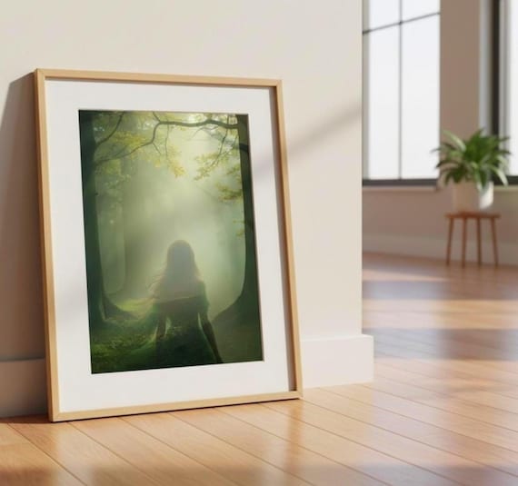 Foggy Forest Wall Art Print Nature Lover