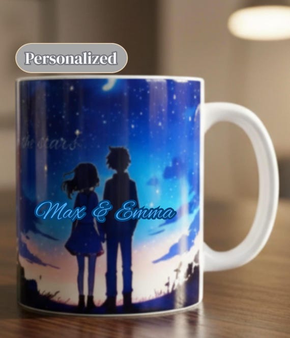 Valentine's Day Anime Mug Personalized Gift Couple Anniversary Ceramic Cup