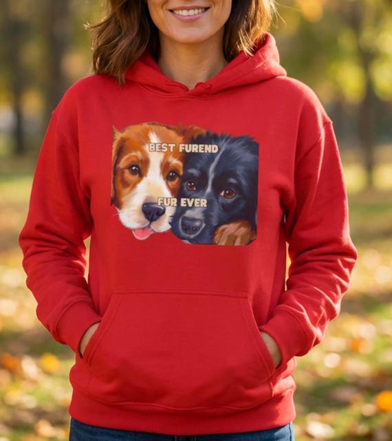 Golden Retriever Portrait Hoodie Cozy Sweatshirt Gift For Him Comfy Cotton Fabric Athletic Streetwear Dog Mom Apparel