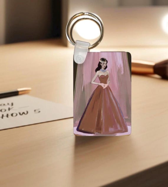 Fashion Keychain Stylish Woman Accessory Gift for Teachers Classroom Charm