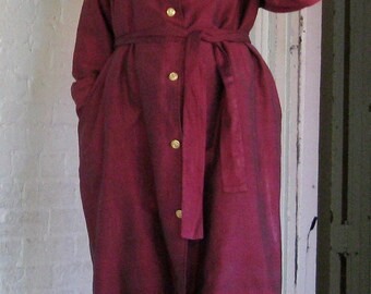 Kleding Jongenskleding Jacks & Jassen jaren 1980 oversized trenchcoat SILK maroon kleur BOY GEORGE 
