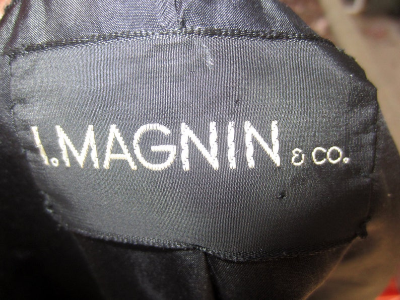 1950s black jacket boucle wool I Magnin