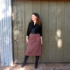 50s wool pencil skirt M Rough Rider