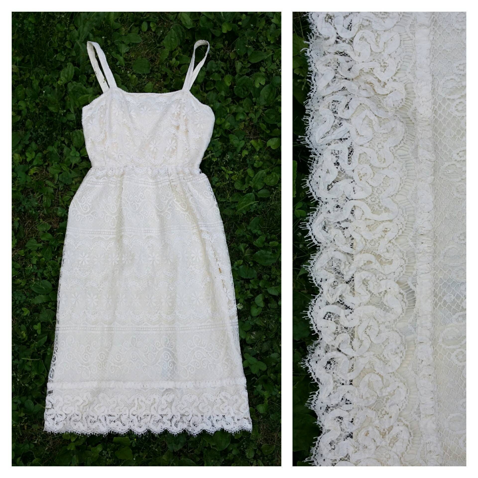 ivory lace sundress