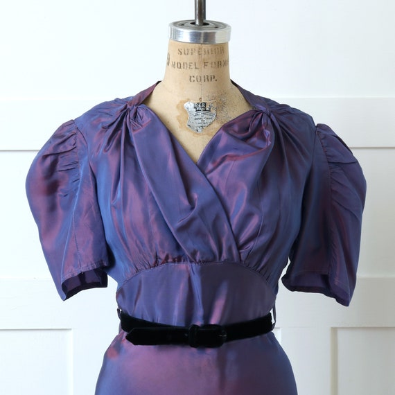 vintage 1930s dress • gorgeous & rare color chang… - image 3