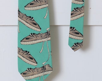 designer vintage 1990s polo Ralph Lauren necktie • bright espadrille novelty print silk tie
