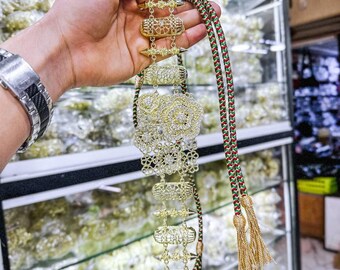 Hand crafted beads and metal Belt, 100% Moroccan Moroccan Belt - Etsy main image 4