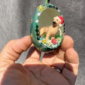 Hand made unique embellished real duck egg.  Lovely gift for all seasons and holidays.