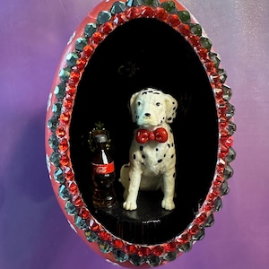 Hand made unique embellished real goose egg.  Lovely gift for all seasons and holidays.