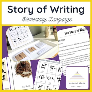 Montessori Ancient Writing History Lesson PDF | Great Lessons | Elementary Ages 6–12