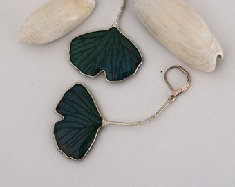 Pendientes colgantes - Hojas de ginkgo