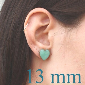 Heart Earrings /Stud image 3