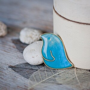 Bird Pin Turquoise image 1