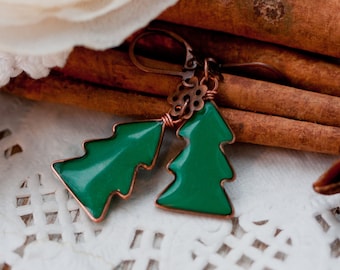 Holiday Earrings - Christmas Tree