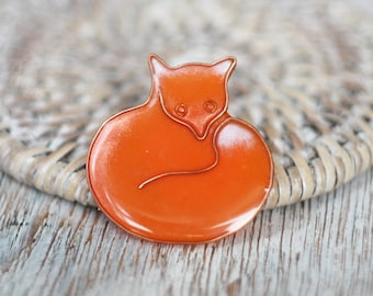 Funny brooch - Red Fox