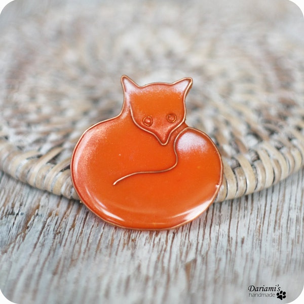 Funny brooch - Red Fox