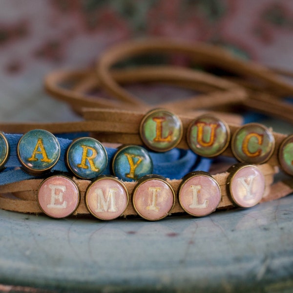 Wrap Bracelet -Personalized Gift -Name