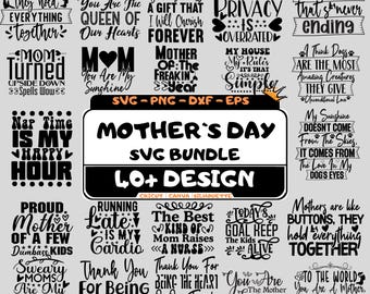 Mother's Day SVG Bundle: 40+ Mom Quote Designs (Digital Download)