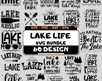 Lake Life SVG Bundle: 60 Summer Designs for Cricut & Silhouette (Digital Download)