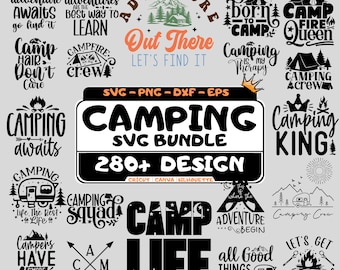 Camping SVG Bundle: 280+ Outdoor Adventure Designs (Digital Download
