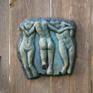 Ancient Greek Statue Three Graces, Garden Sculpture Outdoor Garden Art image 7