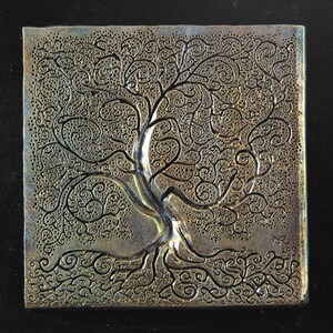 Grandma Garden Gift, Tree of Life Stone Art Outdoor Sculpture, Grandparent Gifts image 5