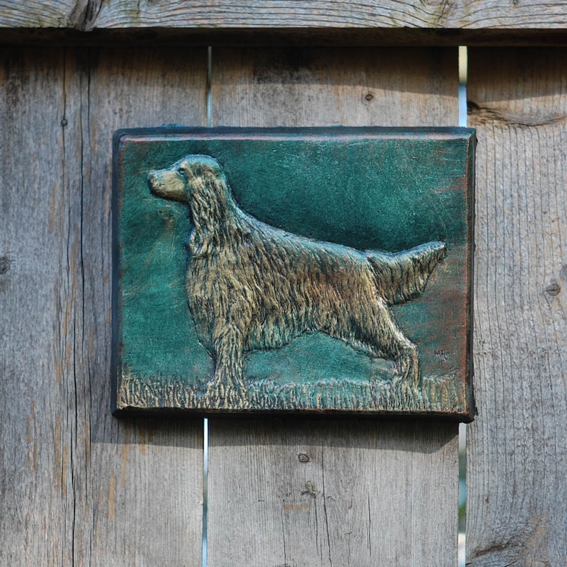 Irish Setter Pet Memorial Stone Garden Art Gifts Cast Stone Etsy