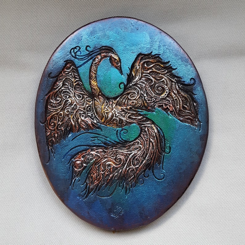 Phoenix Bird Garden Sculpture Fantasy Art Firebird Garden Etsy UK