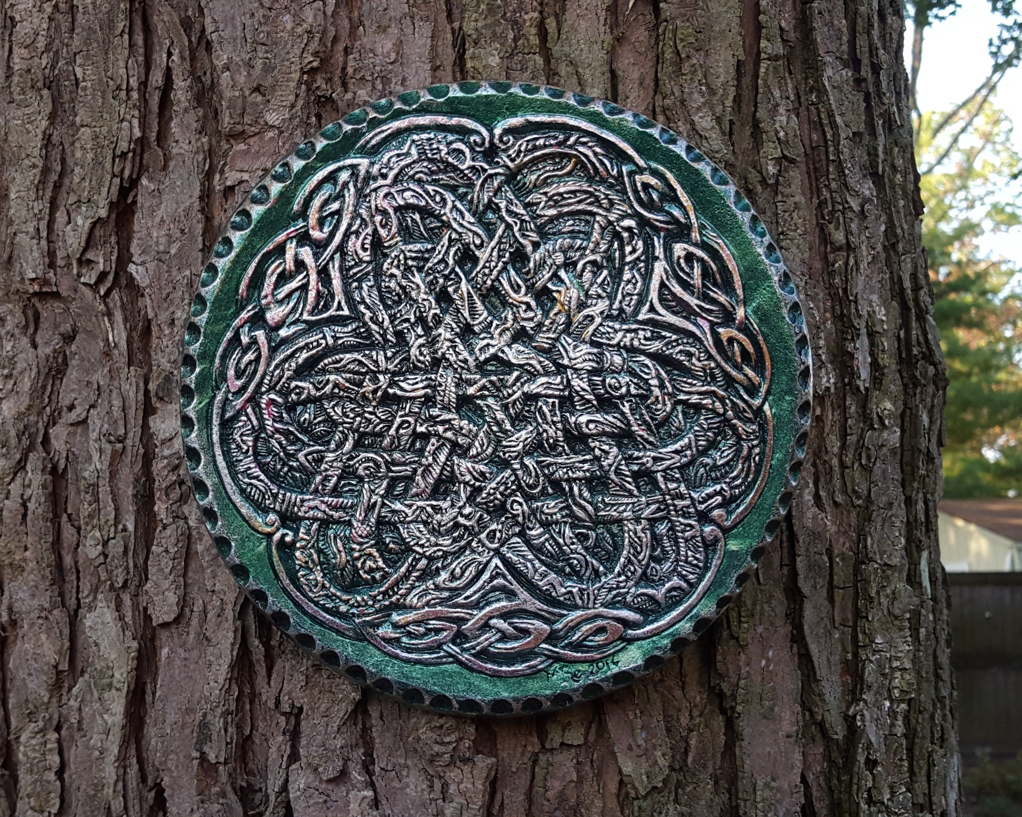 Celtic Knot Garden Decor Irish Ribbon Sculpture Gifts for Etsy UK