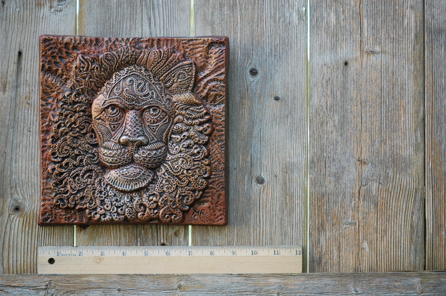 Lion Head Garden Gifts Lion Sculpture Garden Art Stone Etsy