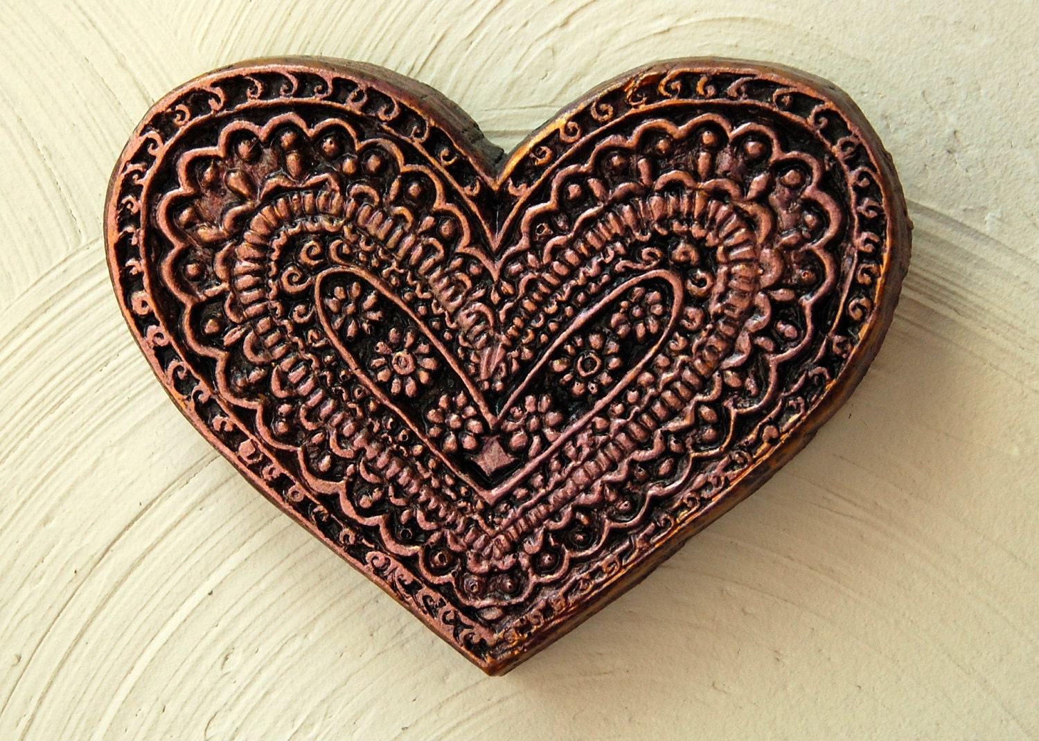 Floral Heart Garden Art Gifts Pink Heart Sculpture Garden | Etsy