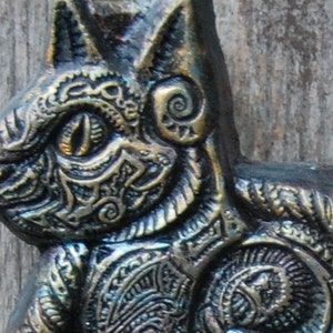 Cat Lover Gift Outdoor Wall Art, Pet Memorial Stone Sculpture Silver Gunmetal