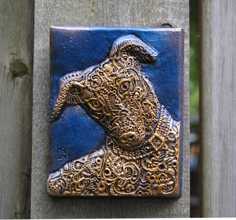 Greyhound Wall Plaque, a Pet Lover Gift of Italian Greyhound or Greyhound Art image 4