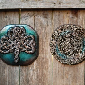 Celtic Knot Mandala Stone Sculpture, Garden Gifts, Irish Gifts, Garden Art Decor image 6